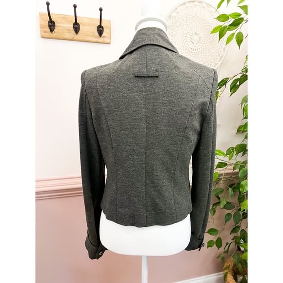 Robert Rodriguez Gray Admiral Military Jacket NWOT Size 6 - Picture 4 of 7